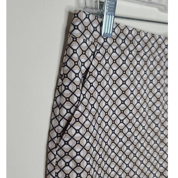 Izod Golf tan black white grey geometric skort skirt - 2 - pickleball tennis - Picture 2 of 8